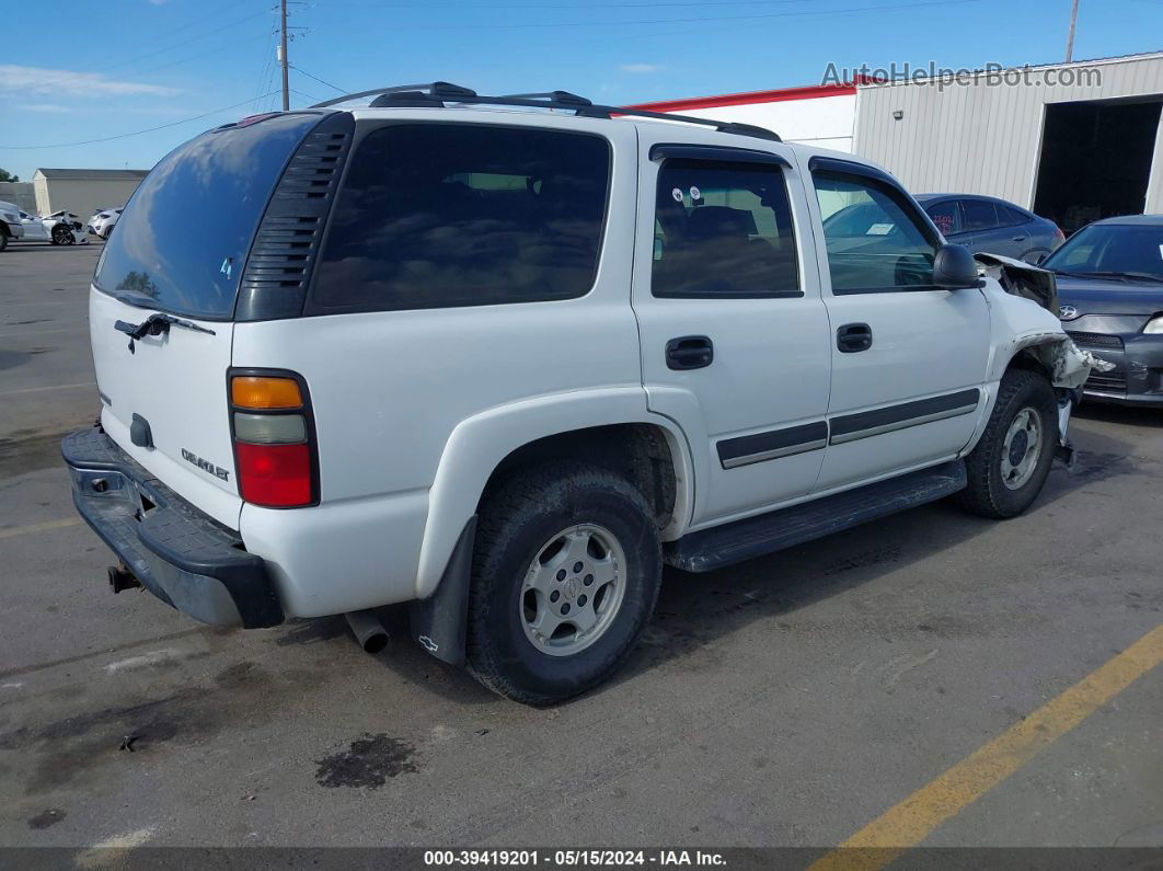 2004 Chevrolet Tahoe Ls White vin: 1GNEK13Z74J222008