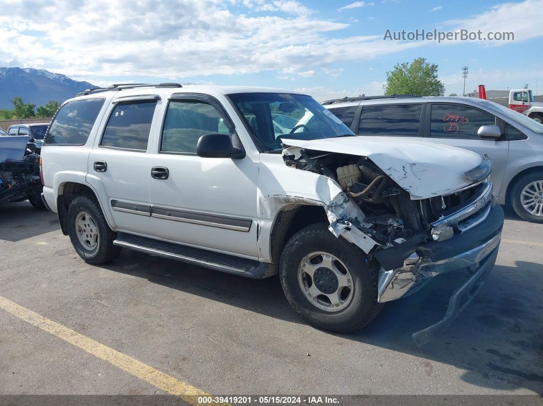 2004 Chevrolet Tahoe Ls White vin: 1GNEK13Z74J222008