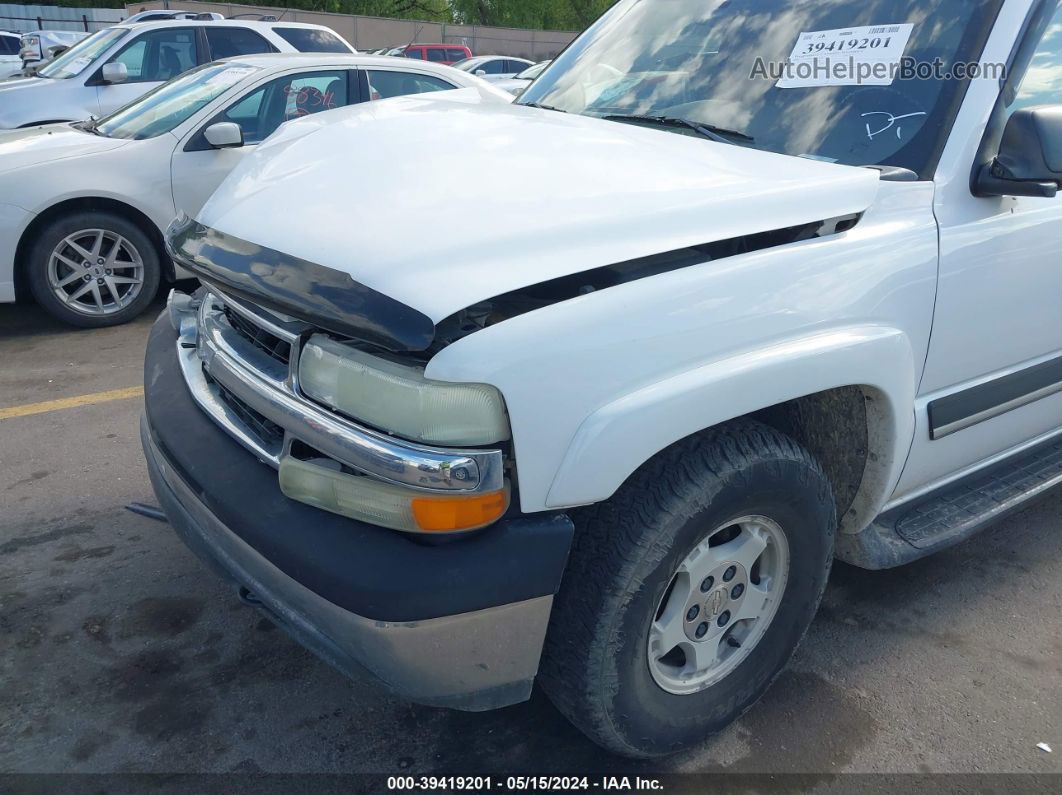 2004 Chevrolet Tahoe Ls White vin: 1GNEK13Z74J222008