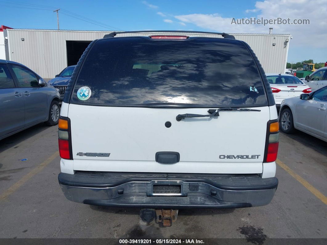 2004 Chevrolet Tahoe Ls White vin: 1GNEK13Z74J222008