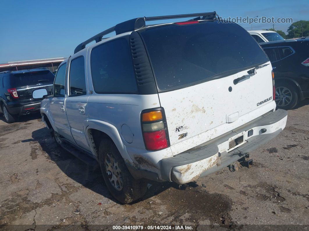 2004 Chevrolet Tahoe Z71 White vin: 1GNEK13Z74R292173