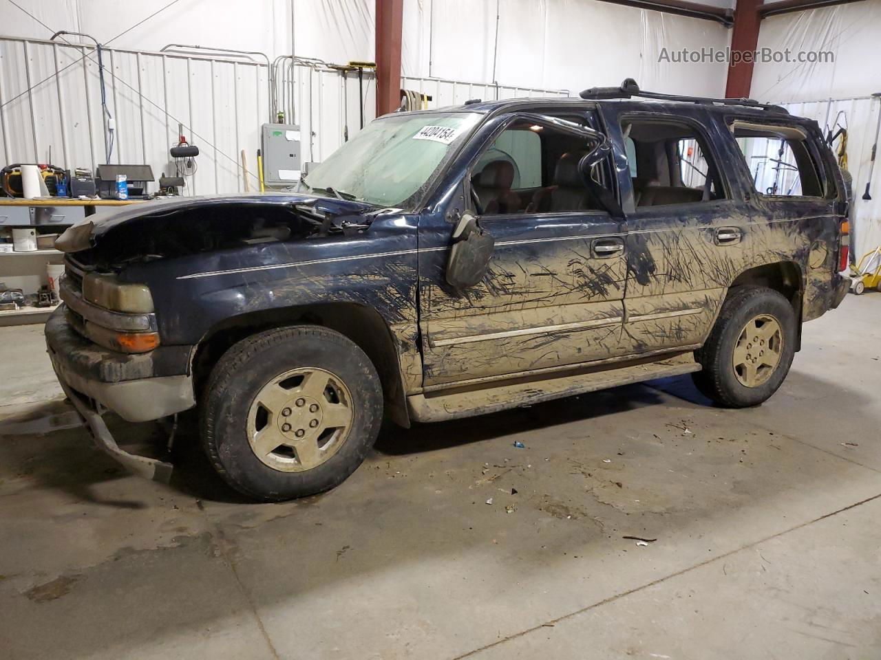 2004 Chevrolet Tahoe K1500 Blue vin: 1GNEK13Z84J115209