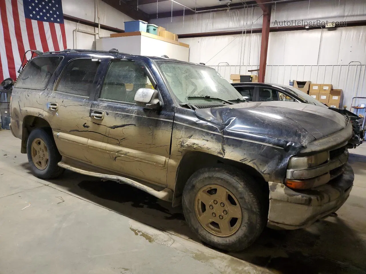 2004 Chevrolet Tahoe K1500 Blue vin: 1GNEK13Z84J115209