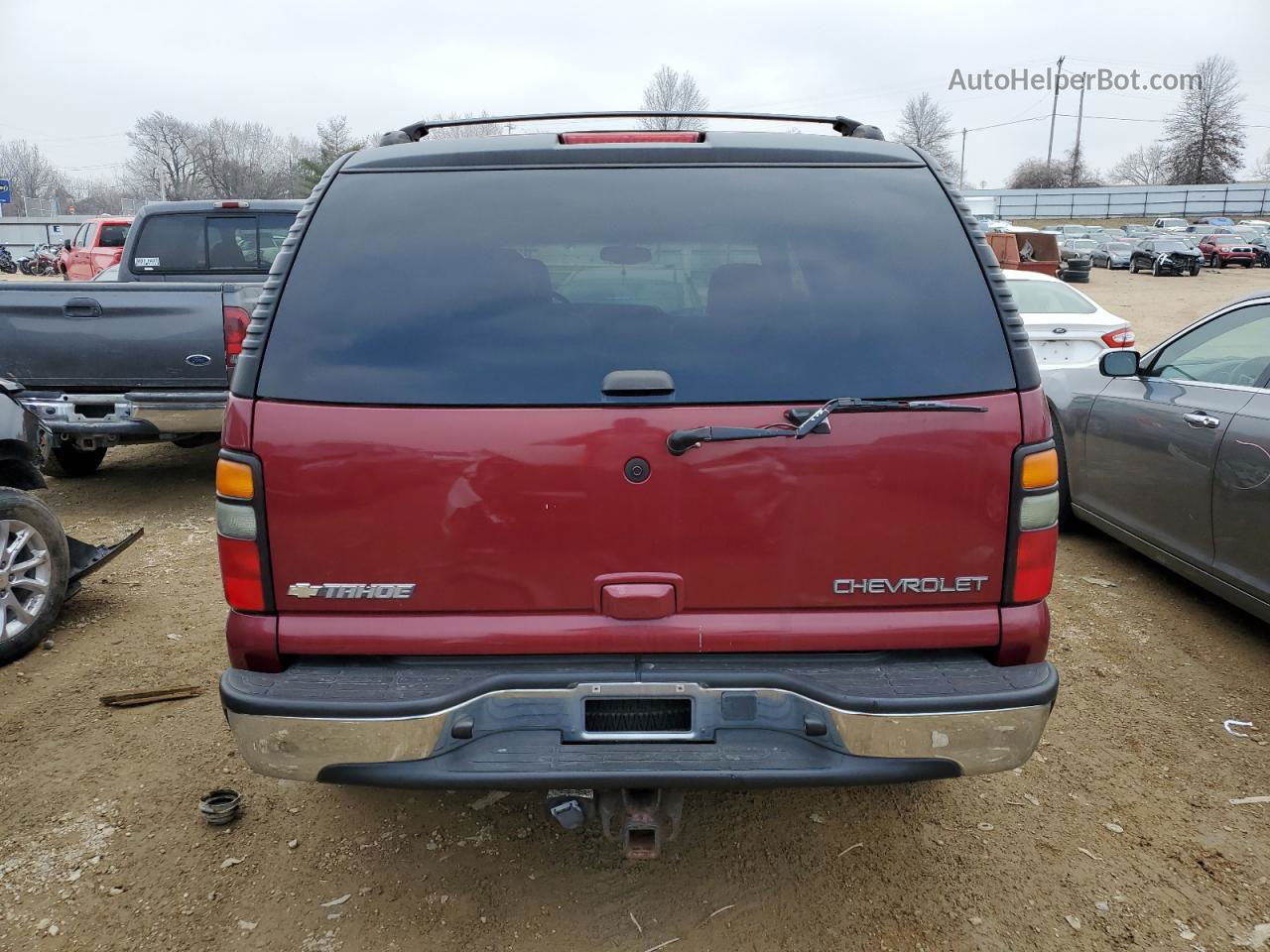 2004 Chevrolet Tahoe K1500 Maroon vin: 1GNEK13Z84J240582