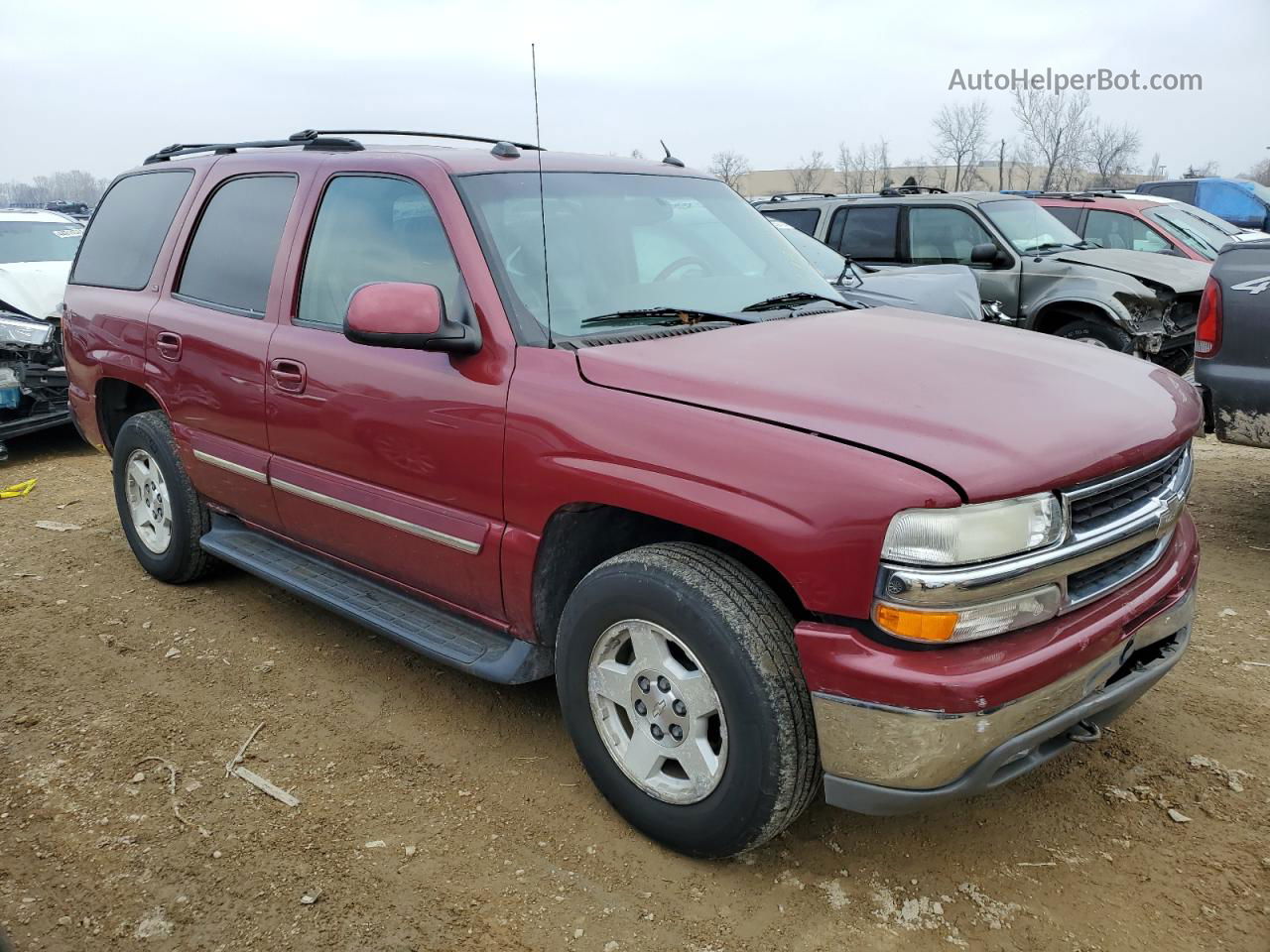 2004 Chevrolet Tahoe K1500 Maroon vin: 1GNEK13Z84J240582