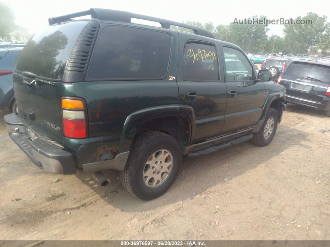 2004 Chevrolet Tahoe Z71 Green vin: 1GNEK13Z84R160684