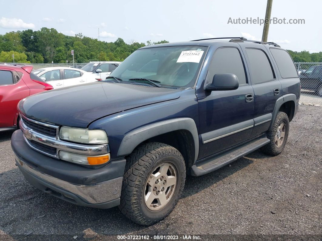 2004 Chevrolet Tahoe Ls Dark Blue vin: 1GNEK13Z84R198092