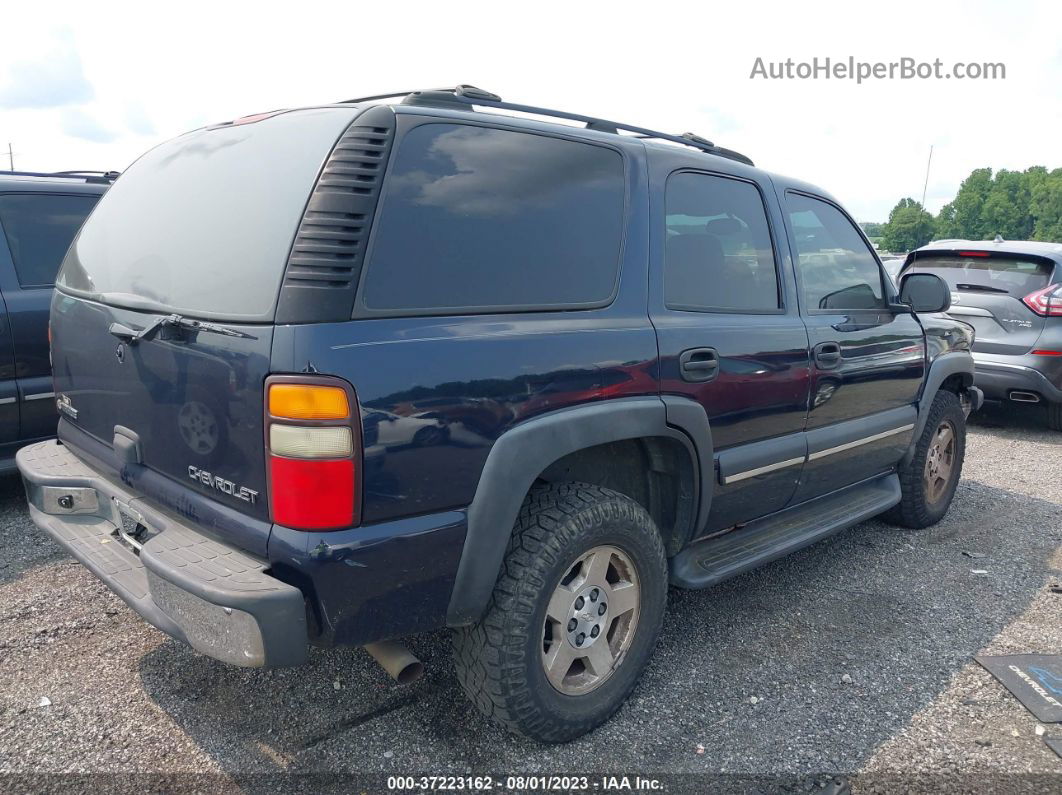 2004 Chevrolet Tahoe Ls Dark Blue vin: 1GNEK13Z84R198092