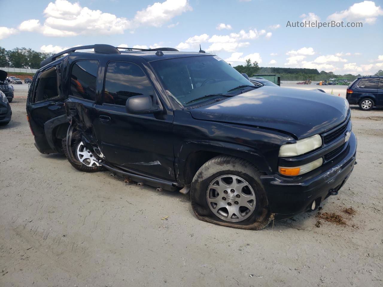 2004 Chevrolet Tahoe K1500 Black vin: 1GNEK13Z94R184119