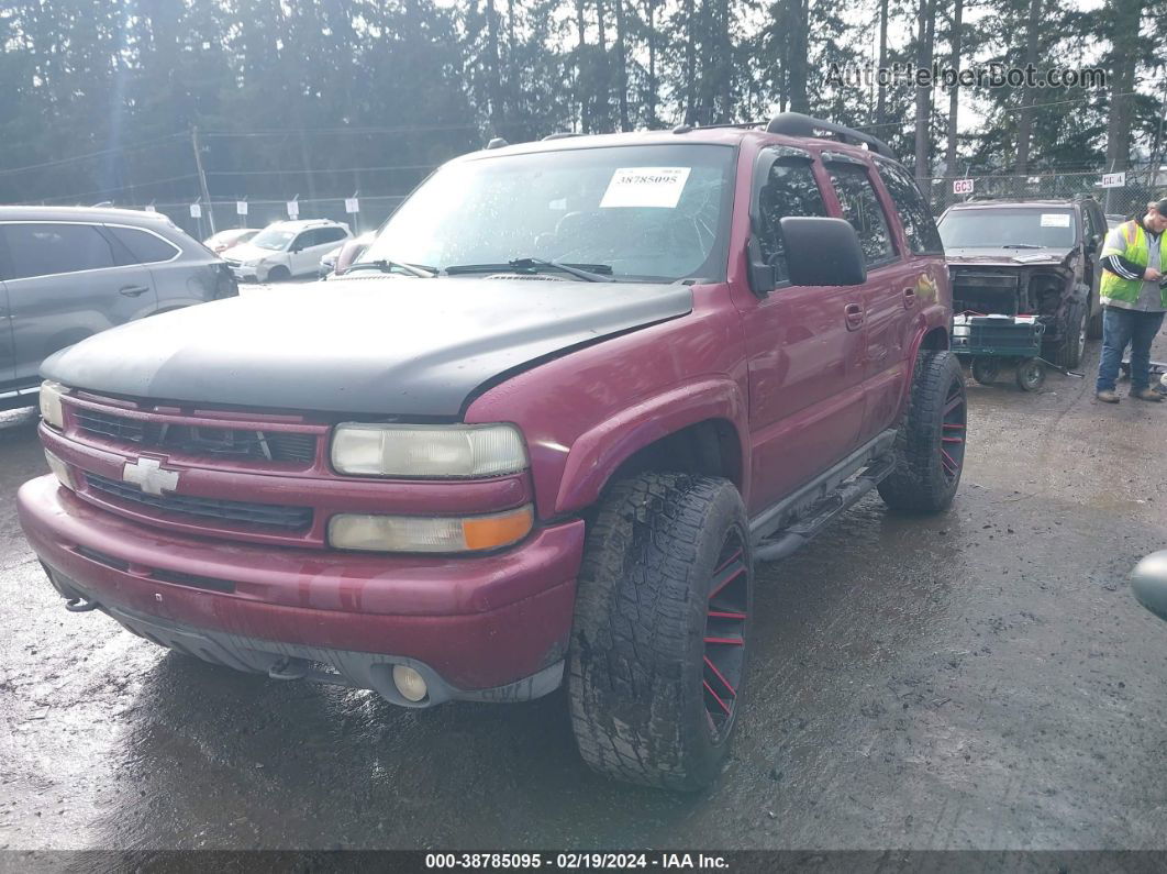 2004 Chevrolet Tahoe Z71 Maroon vin: 1GNEK13Z94R221119