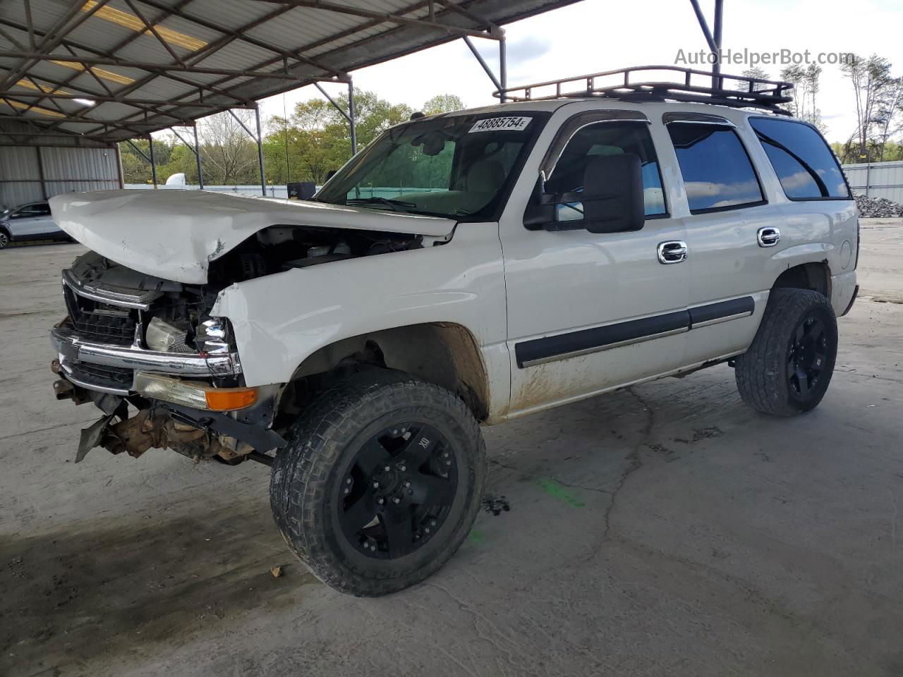 2004 Chevrolet Tahoe K1500 White vin: 1GNEK13ZX4J185567