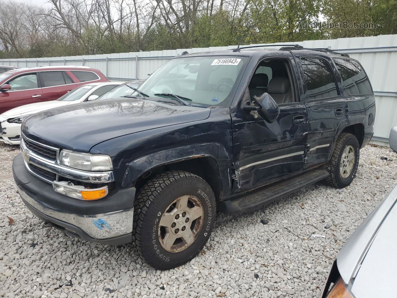 2004 Chevrolet Tahoe K1500 Blue vin: 1GNEK13ZX4J326301