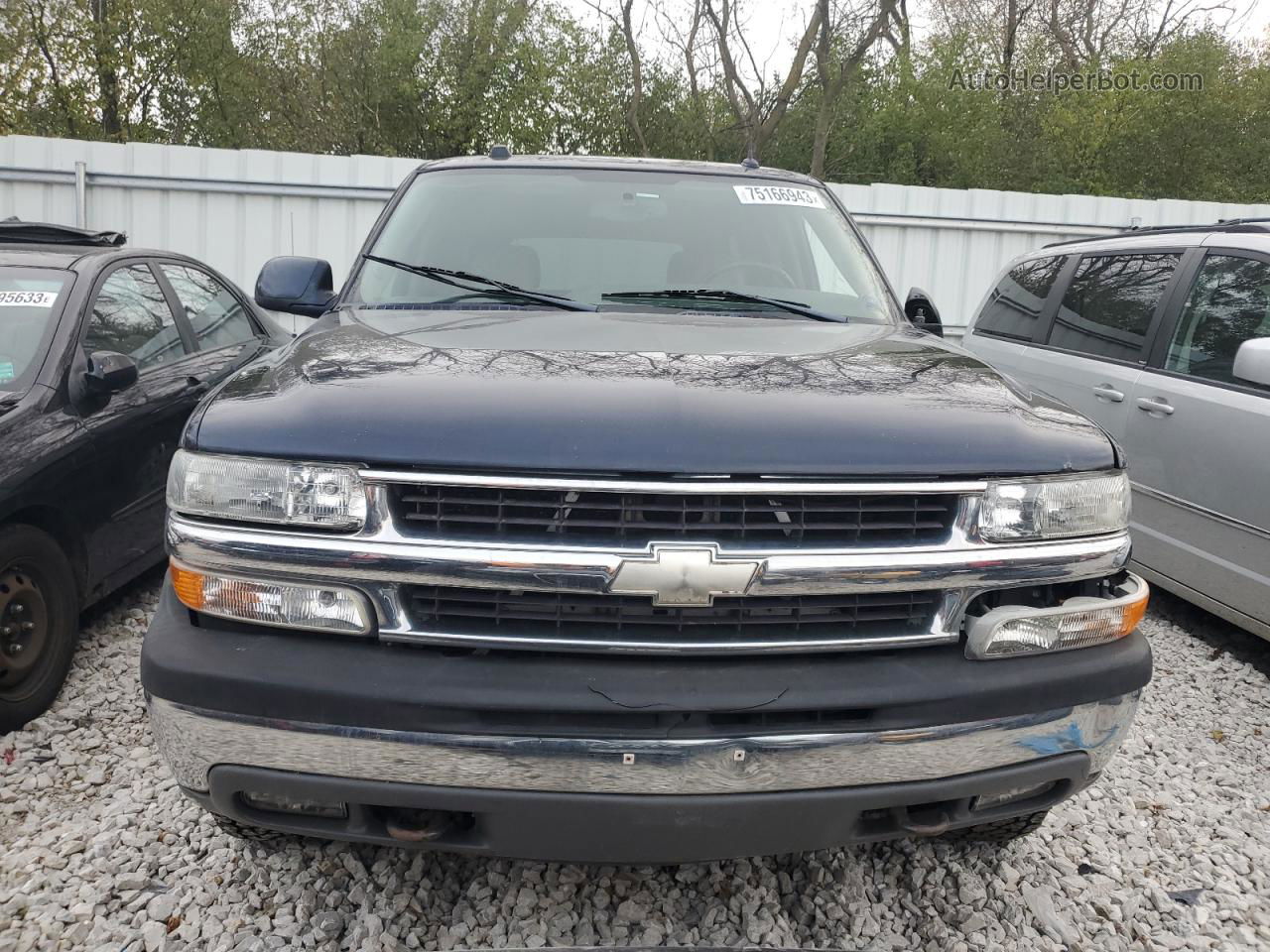 2004 Chevrolet Tahoe K1500 Blue vin: 1GNEK13ZX4J326301