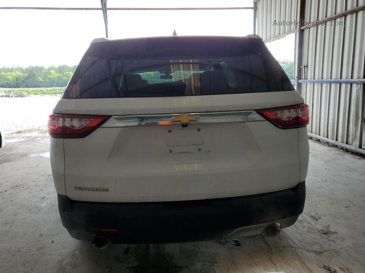 2020 Chevrolet Traverse Ls White vin: 1GNERFKW0LJ153273