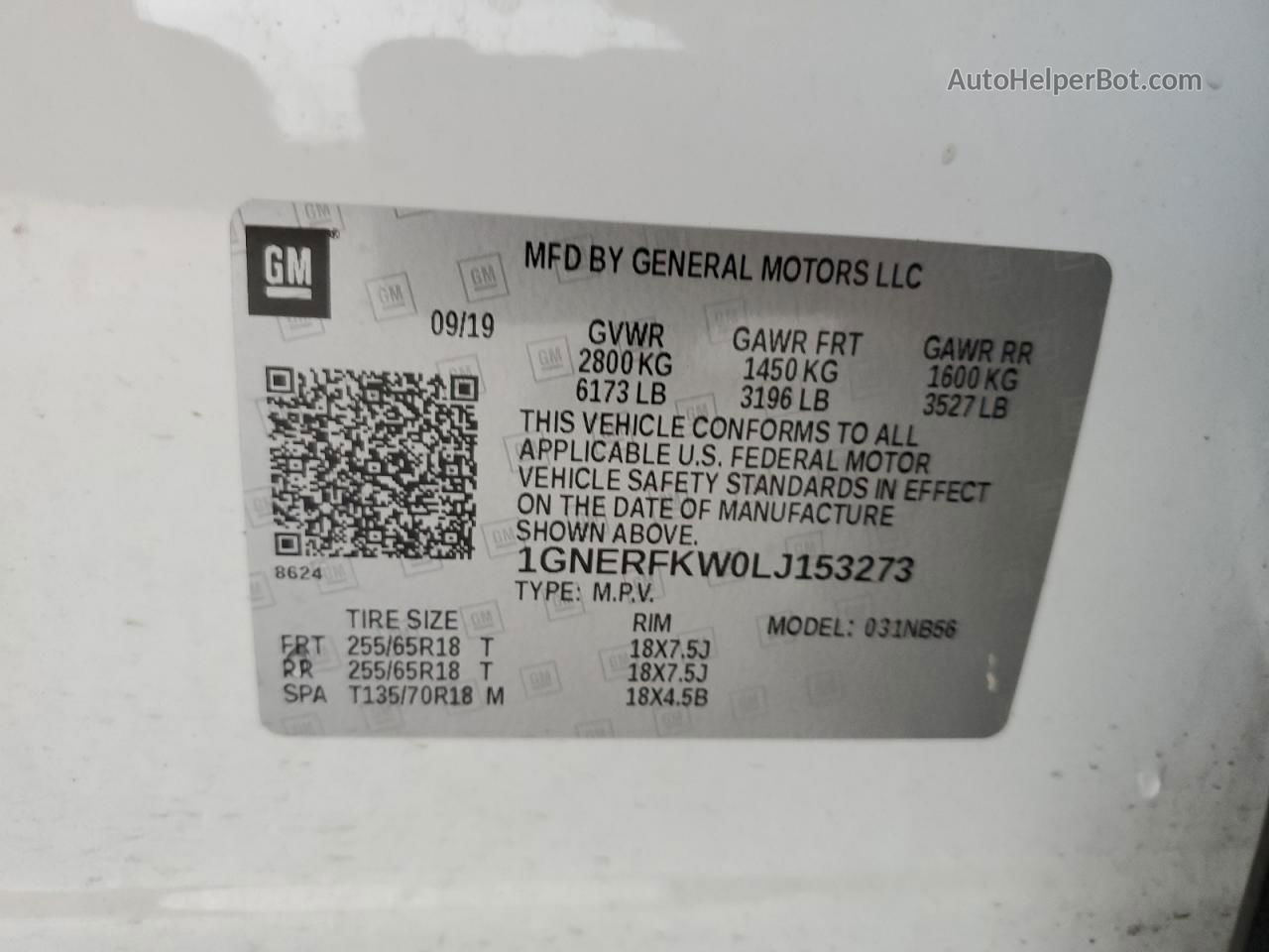 2020 Chevrolet Traverse Ls White vin: 1GNERFKW0LJ153273