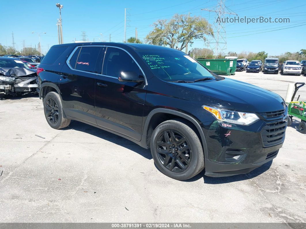 2020 Chevrolet Traverse Fwd Ls Black vin: 1GNERFKW0LJ302426