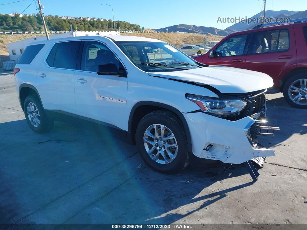 2020 Chevrolet Traverse Fwd Ls White vin: 1GNERFKW1LJ240583