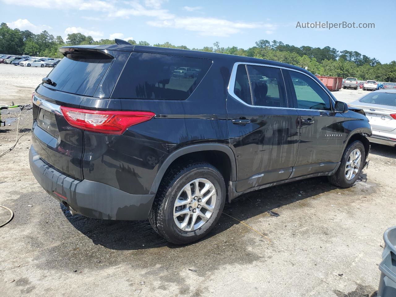 2020 Chevrolet Traverse Ls Black vin: 1GNERFKW2LJ267453