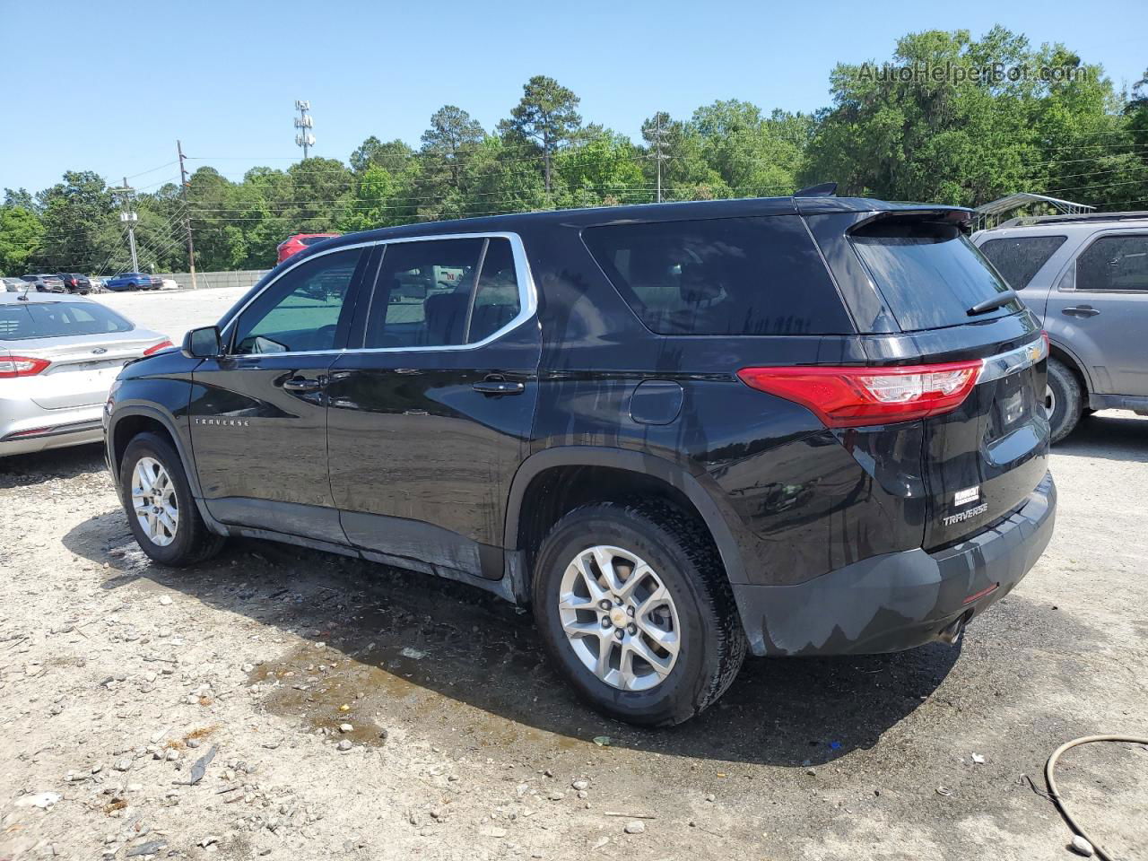 2020 Chevrolet Traverse Ls Black vin: 1GNERFKW2LJ267453