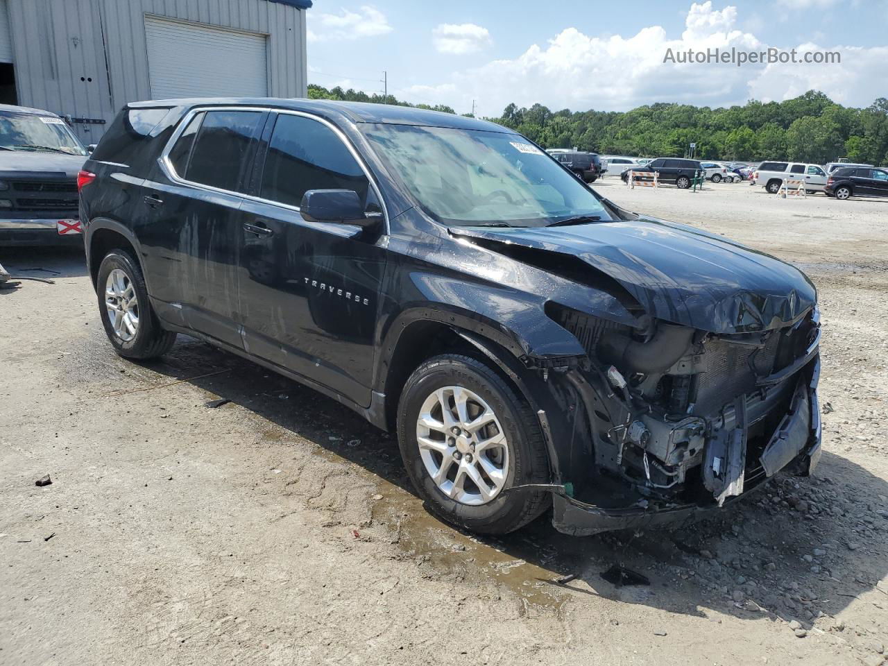 2020 Chevrolet Traverse Ls Black vin: 1GNERFKW2LJ267453