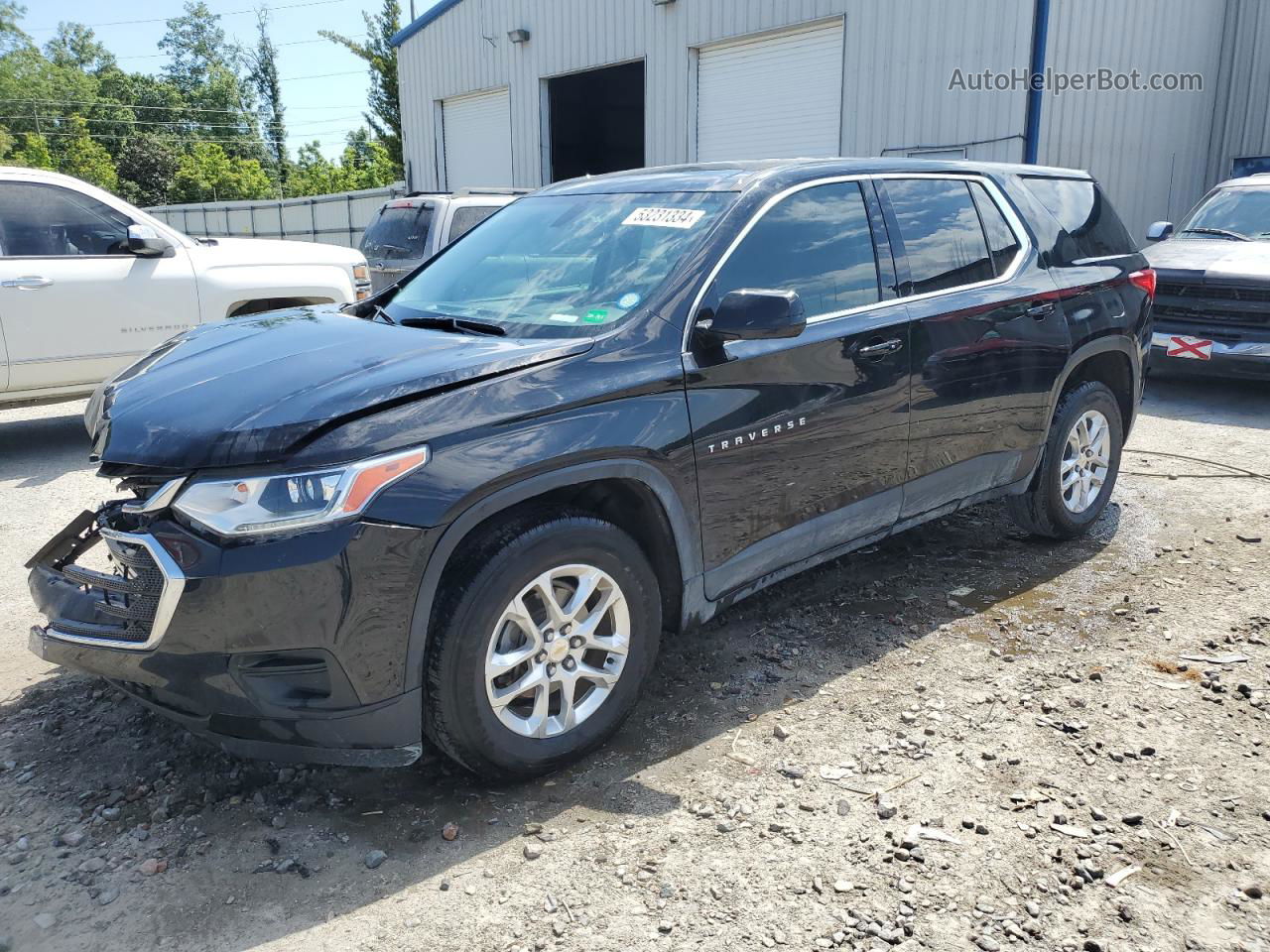 2020 Chevrolet Traverse Ls Black vin: 1GNERFKW2LJ267453