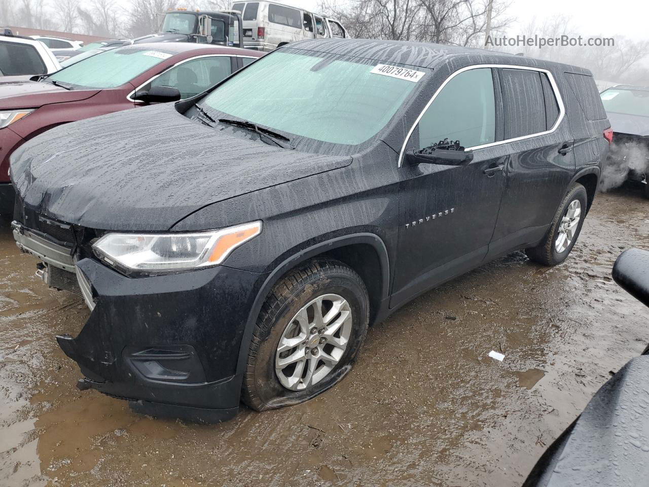 2020 Chevrolet Traverse Ls Черный vin: 1GNERFKW3LJ112541