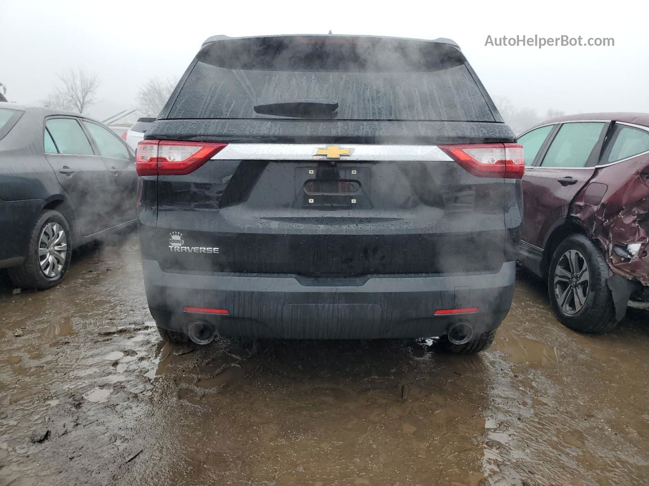 2020 Chevrolet Traverse Ls Black vin: 1GNERFKW3LJ112541