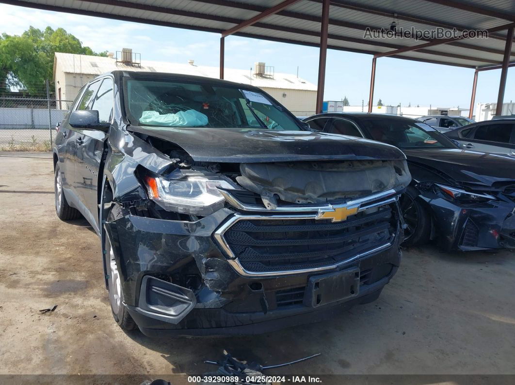 2020 Chevrolet Traverse Fwd Ls Black vin: 1GNERFKW3LJ134894