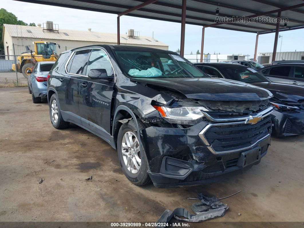 2020 Chevrolet Traverse Fwd Ls Black vin: 1GNERFKW3LJ134894