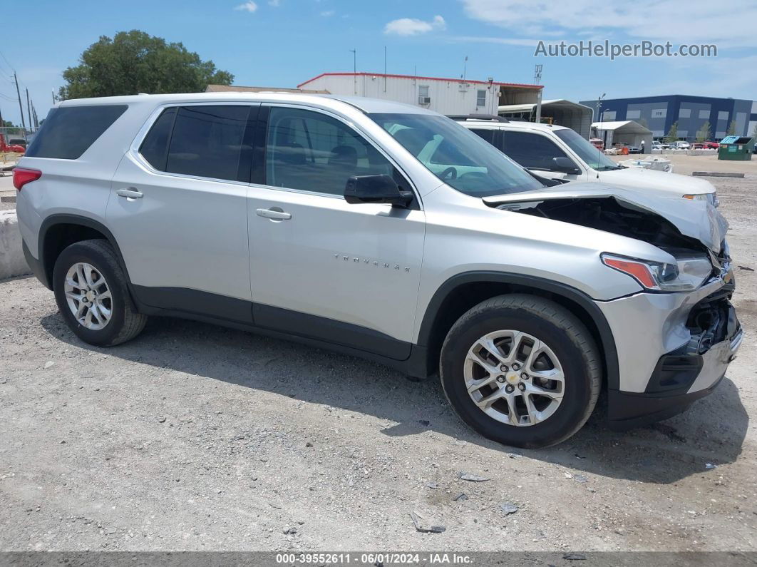 2020 Chevrolet Traverse Fwd Ls Silver vin: 1GNERFKW3LJ268918