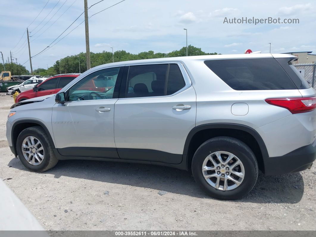 2020 Chevrolet Traverse Fwd Ls Silver vin: 1GNERFKW3LJ268918