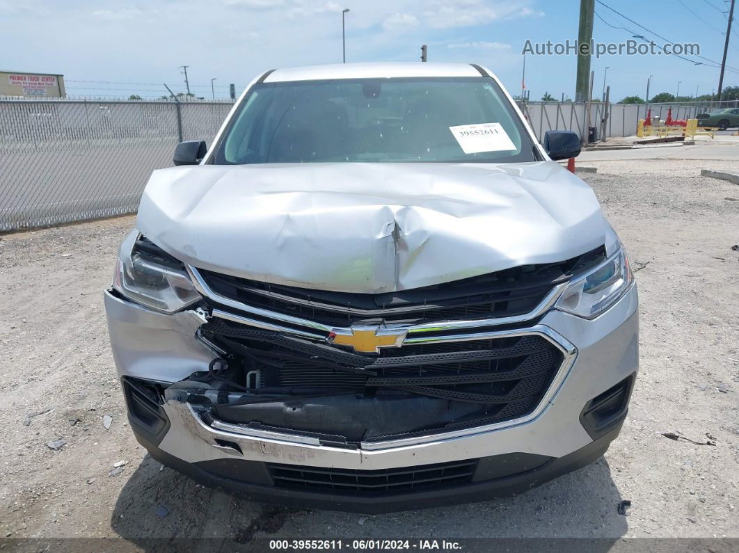 2020 Chevrolet Traverse Fwd Ls Silver vin: 1GNERFKW3LJ268918