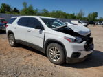 2020 Chevrolet Traverse Ls White vin: 1GNERFKW4LJ183571