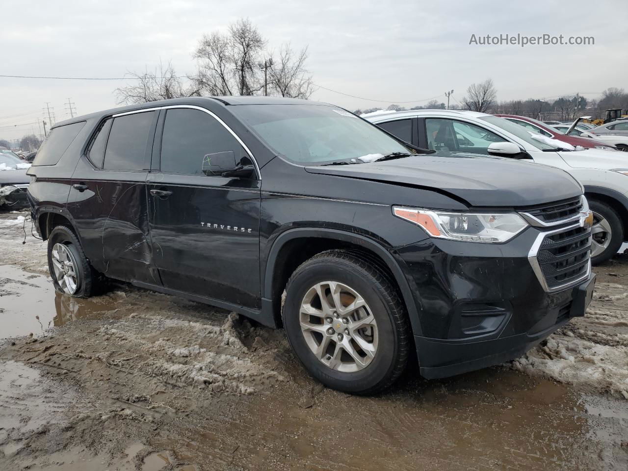 2020 Chevrolet Traverse Ls Черный vin: 1GNERFKW5LJ114212