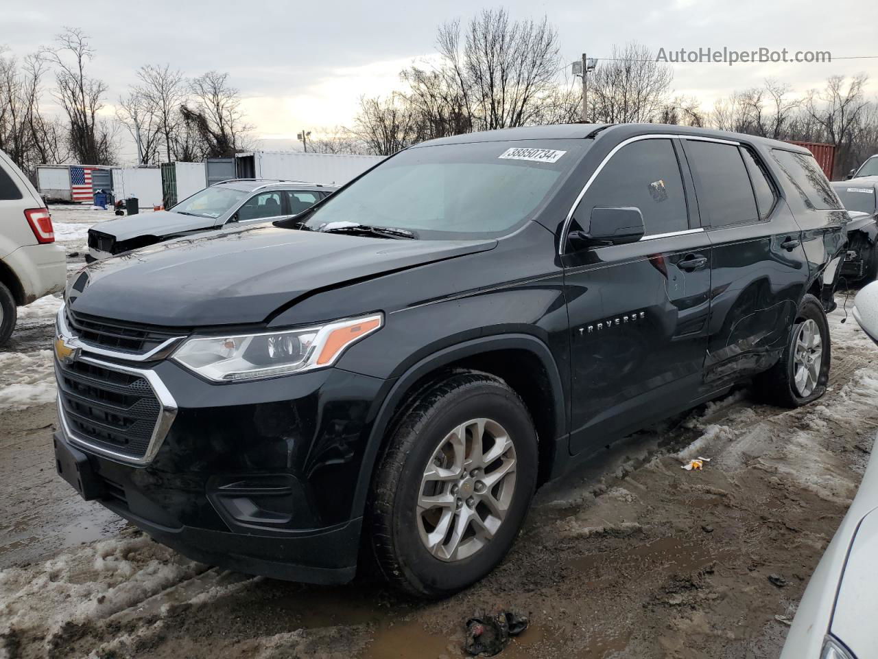 2020 Chevrolet Traverse Ls Черный vin: 1GNERFKW5LJ114212