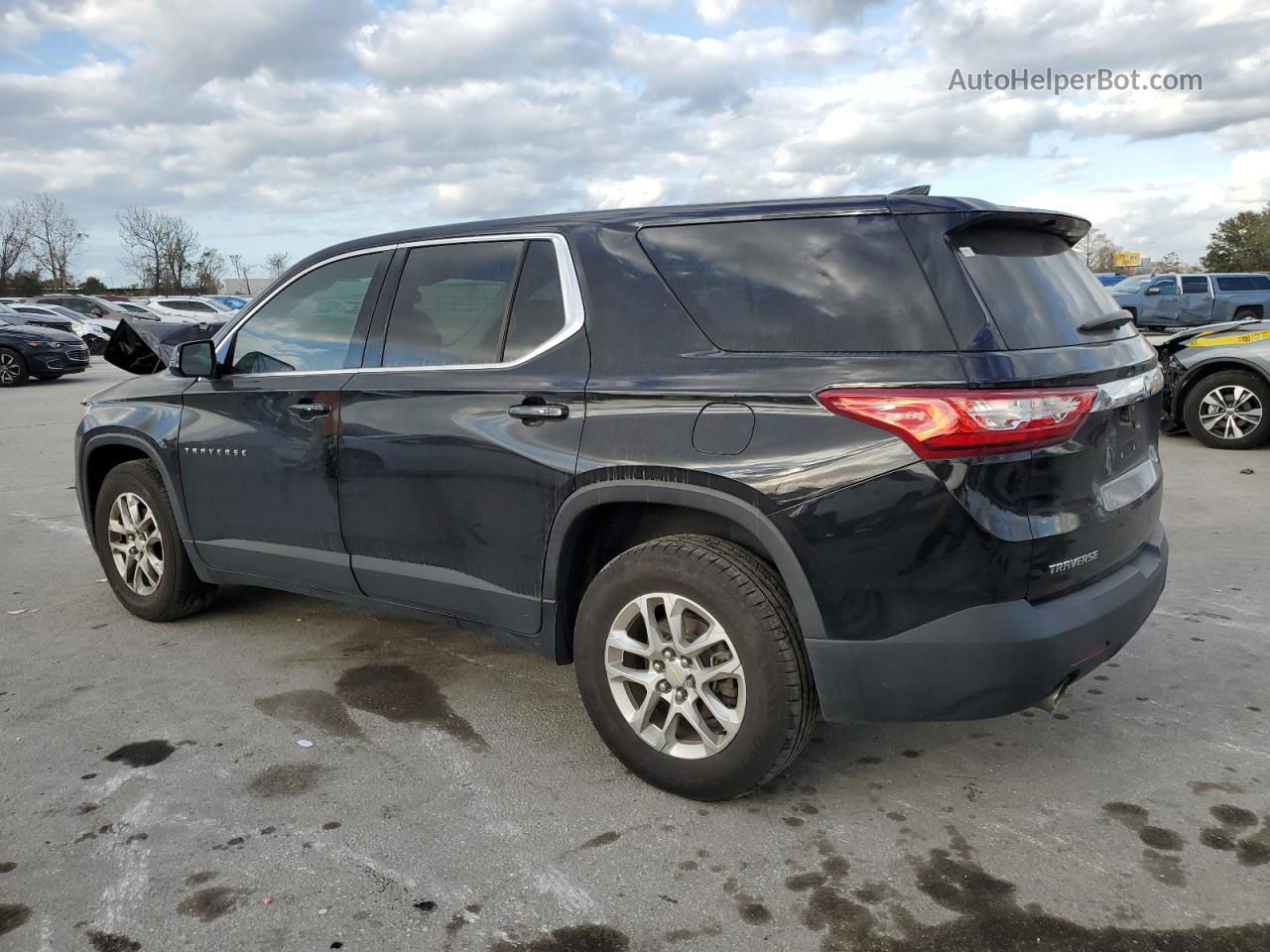 2020 Chevrolet Traverse Ls Black vin: 1GNERFKW5LJ253045