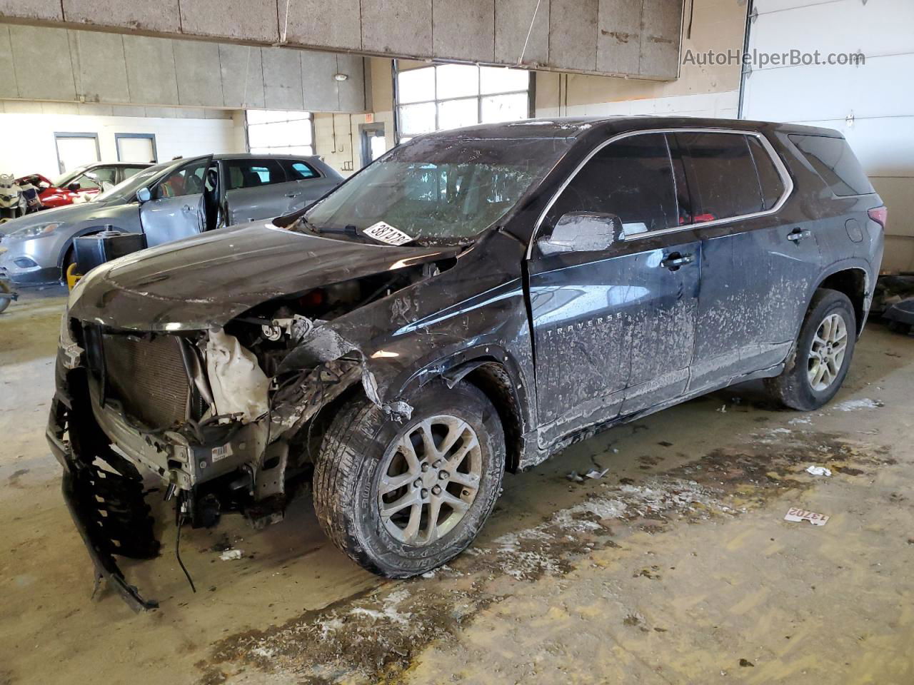 2020 Chevrolet Traverse Ls Black vin: 1GNERFKW5LJ262070