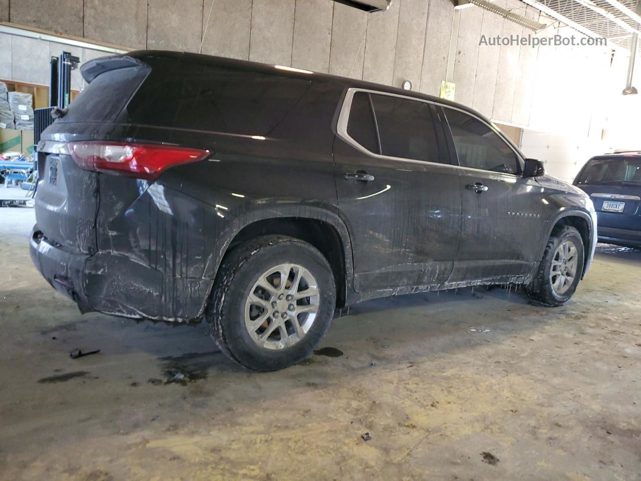 2020 Chevrolet Traverse Ls Black vin: 1GNERFKW5LJ262070