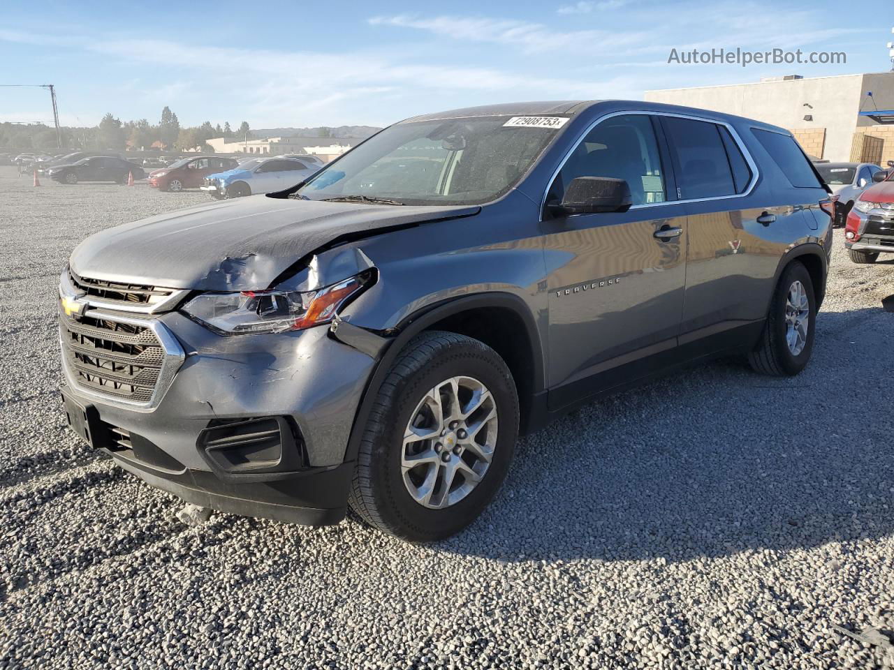 2020 Chevrolet Traverse Ls Серый vin: 1GNERFKW5LJ268418