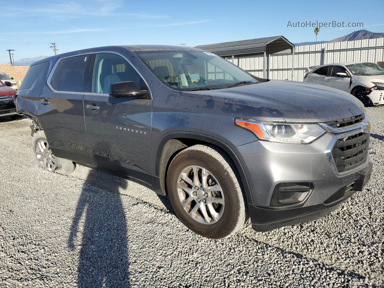 2020 Chevrolet Traverse Ls Серый vin: 1GNERFKW5LJ268418