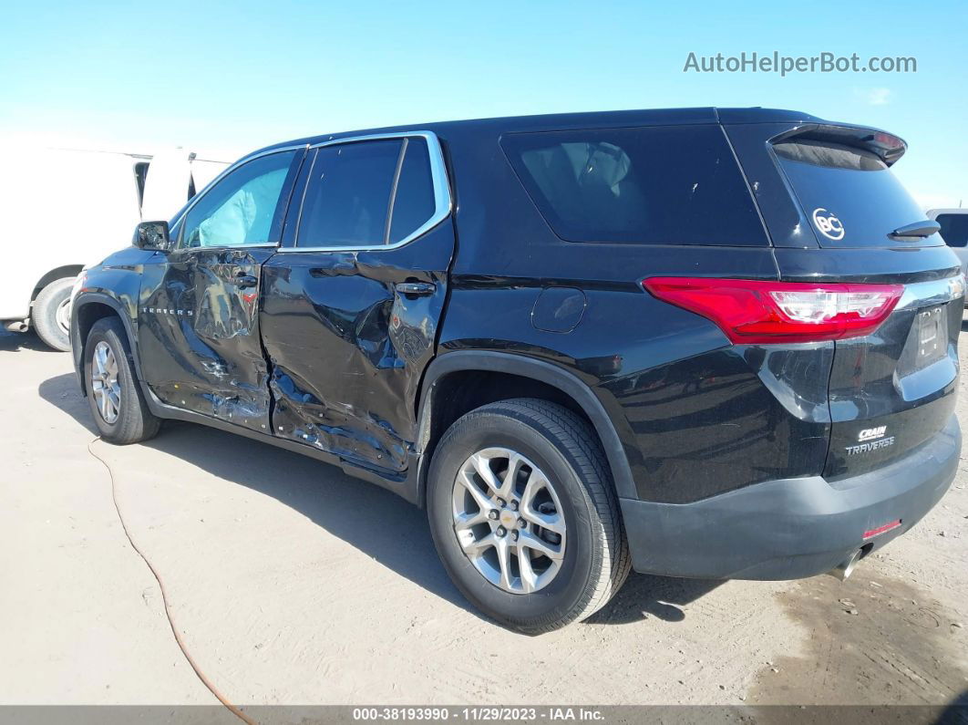 2020 Chevrolet Traverse Fwd Ls Black vin: 1GNERFKW6LJ283543