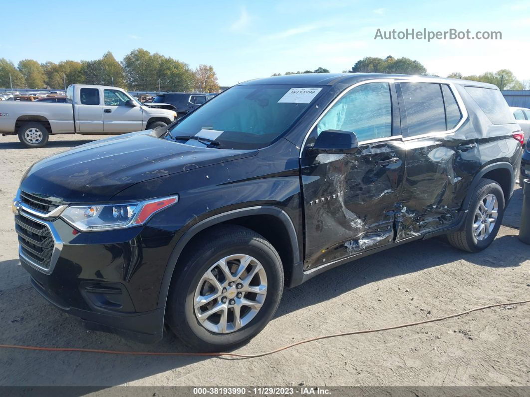 2020 Chevrolet Traverse Fwd Ls Black vin: 1GNERFKW6LJ283543