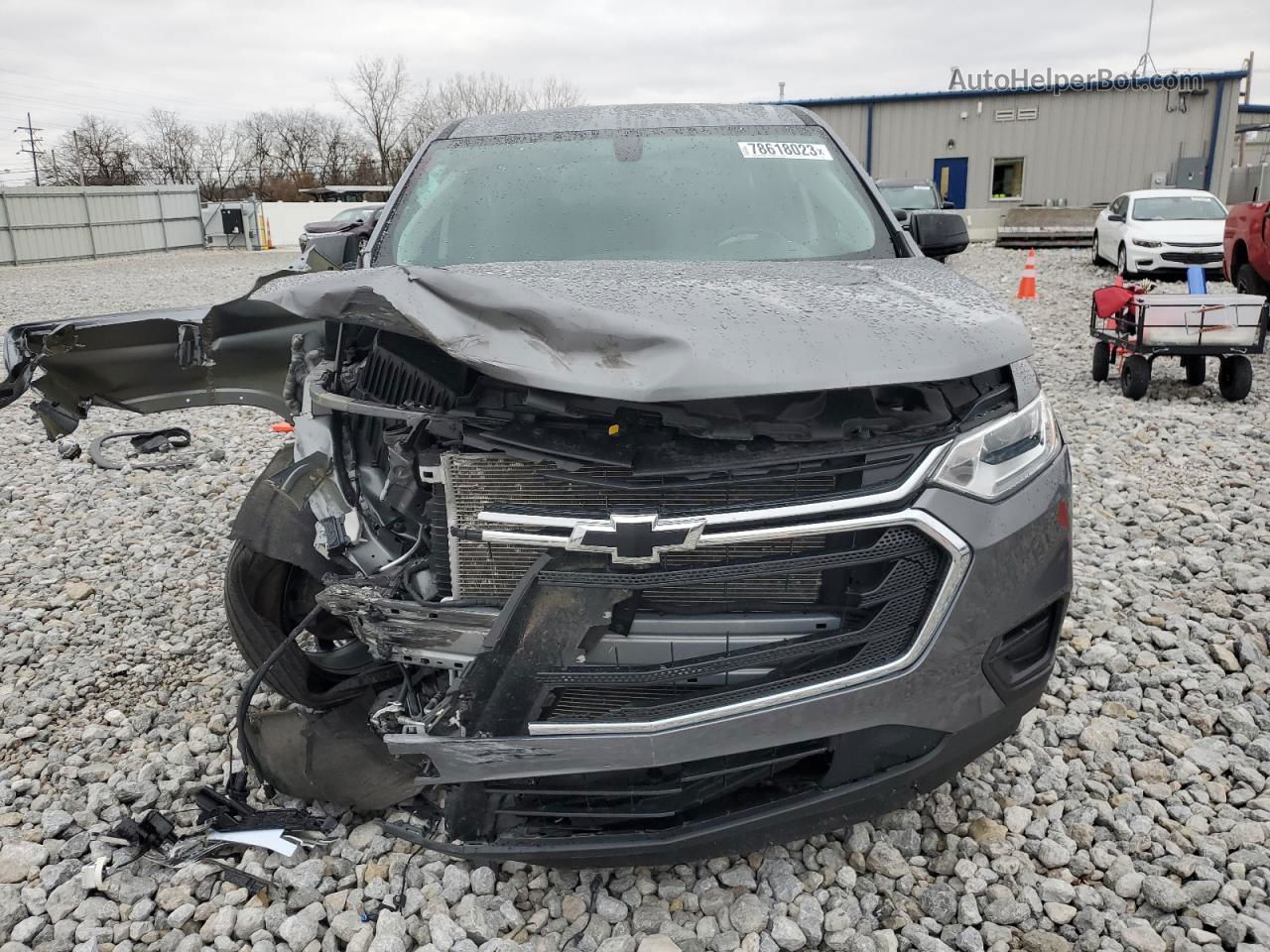 2020 Chevrolet Traverse Ls Gray vin: 1GNERFKW6LJ311924