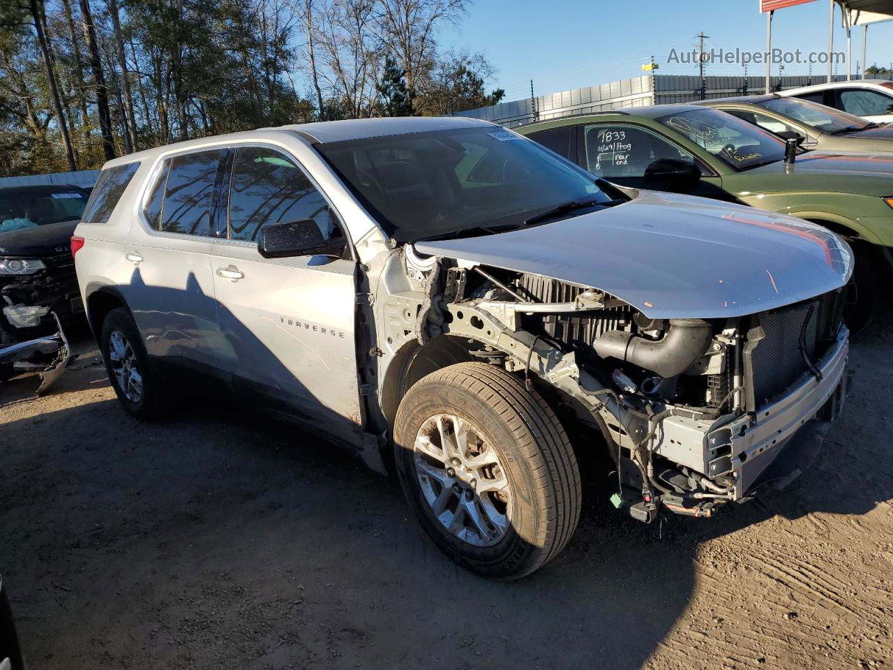 2020 Chevrolet Traverse Ls Silver vin: 1GNERFKW8LJ100353