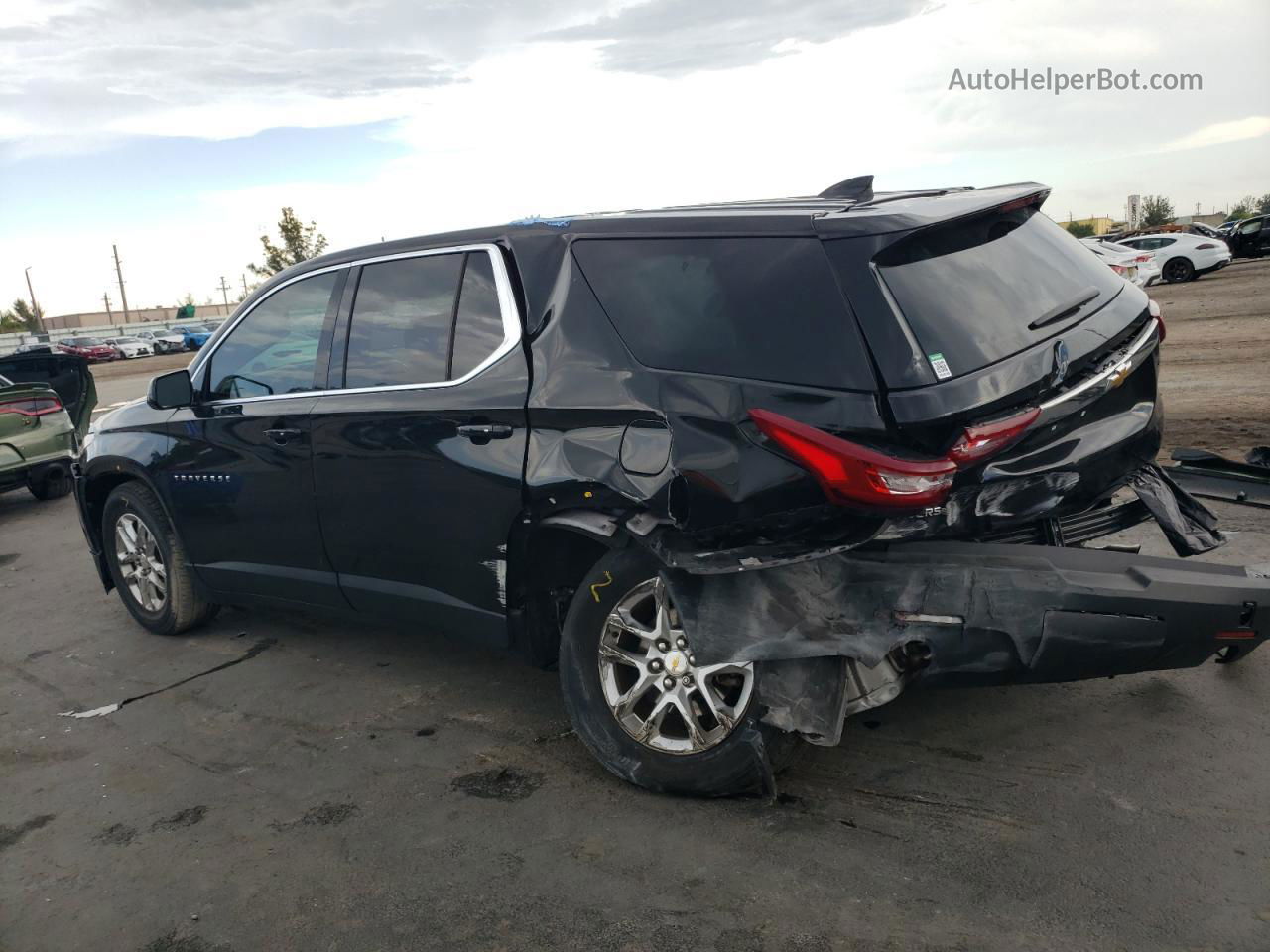 2020 Chevrolet Traverse Ls Black vin: 1GNERFKW8LJ102877