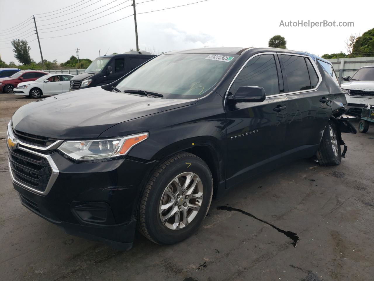 2020 Chevrolet Traverse Ls Black vin: 1GNERFKW8LJ102877