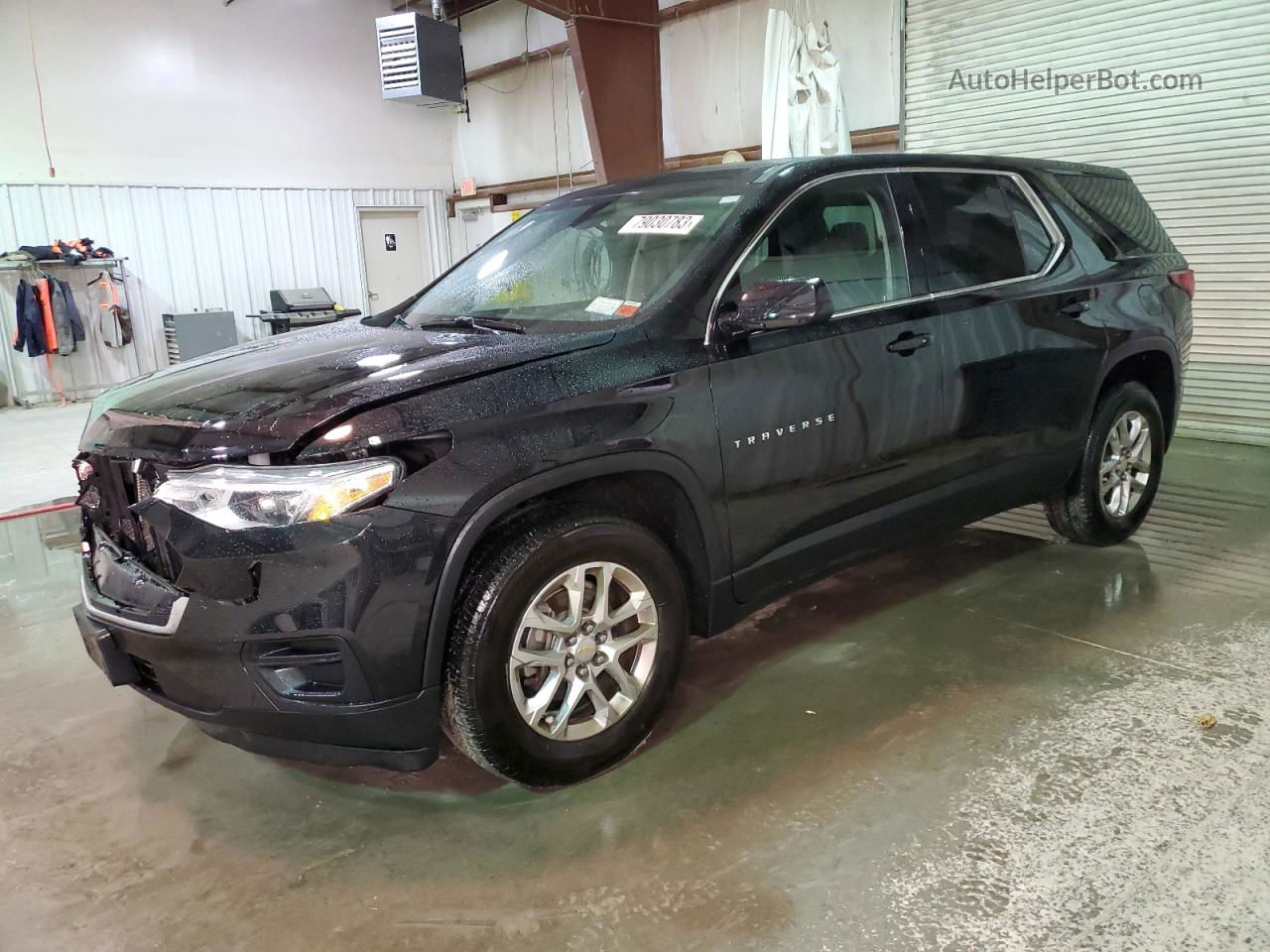 2020 Chevrolet Traverse Ls Black vin: 1GNERFKW8LJ154879