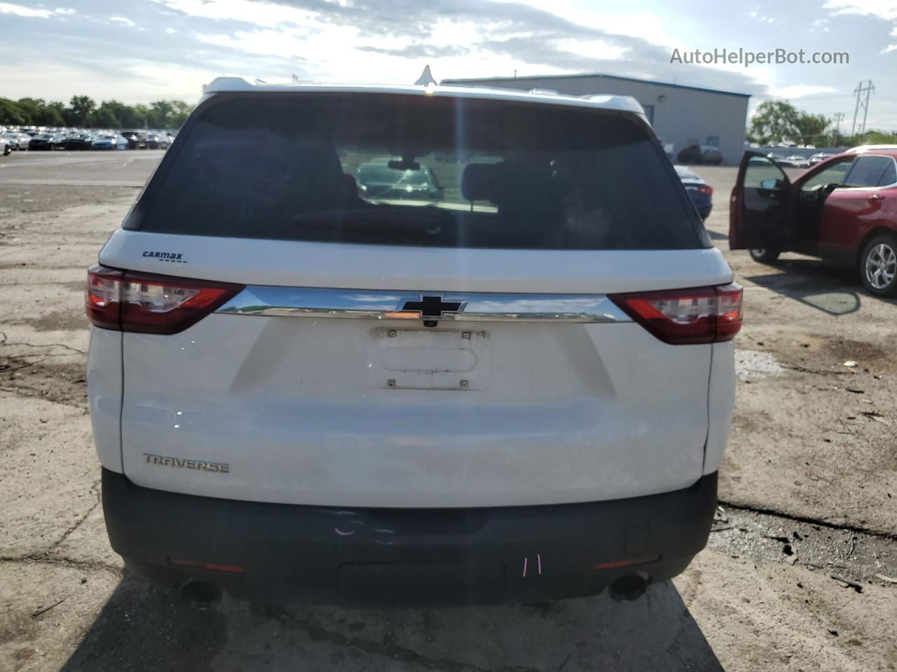 2020 Chevrolet Traverse Ls White vin: 1GNERFKW8LJ276898