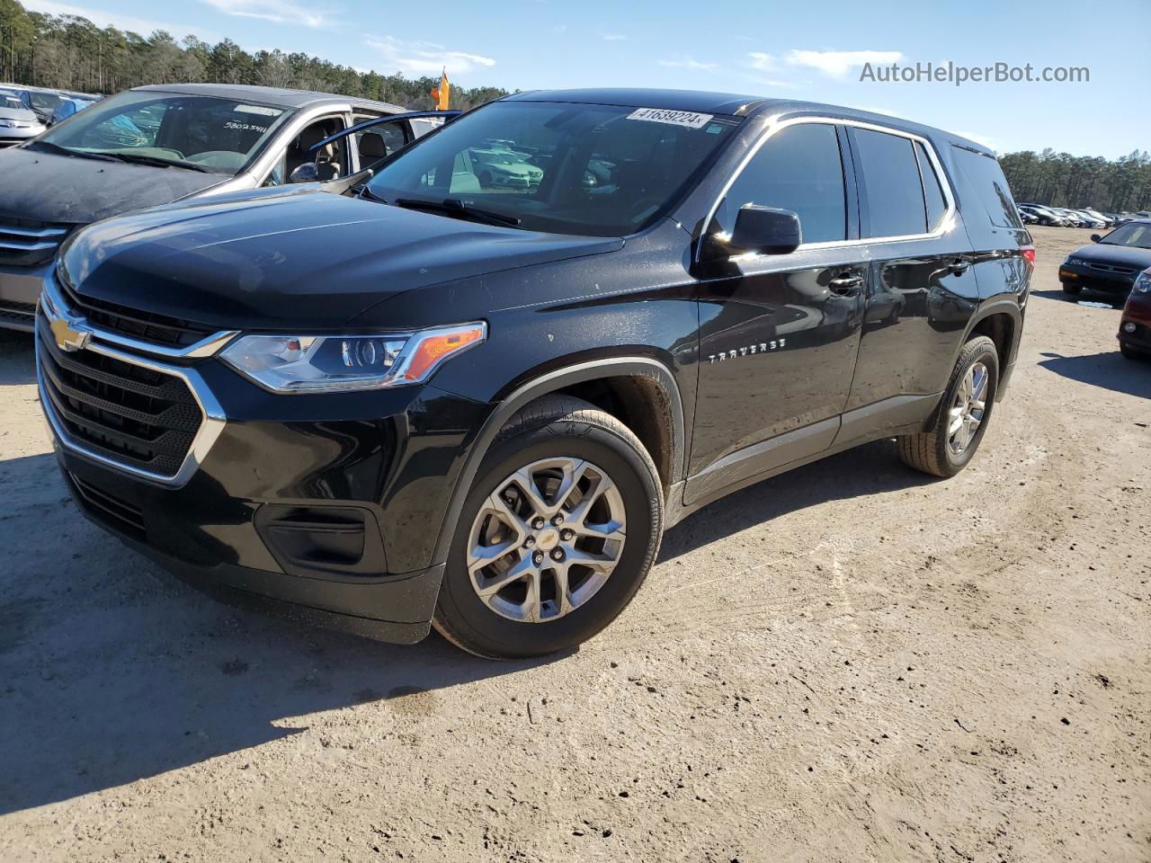 2020 Chevrolet Traverse Ls Black vin: 1GNERFKW9LJ177555