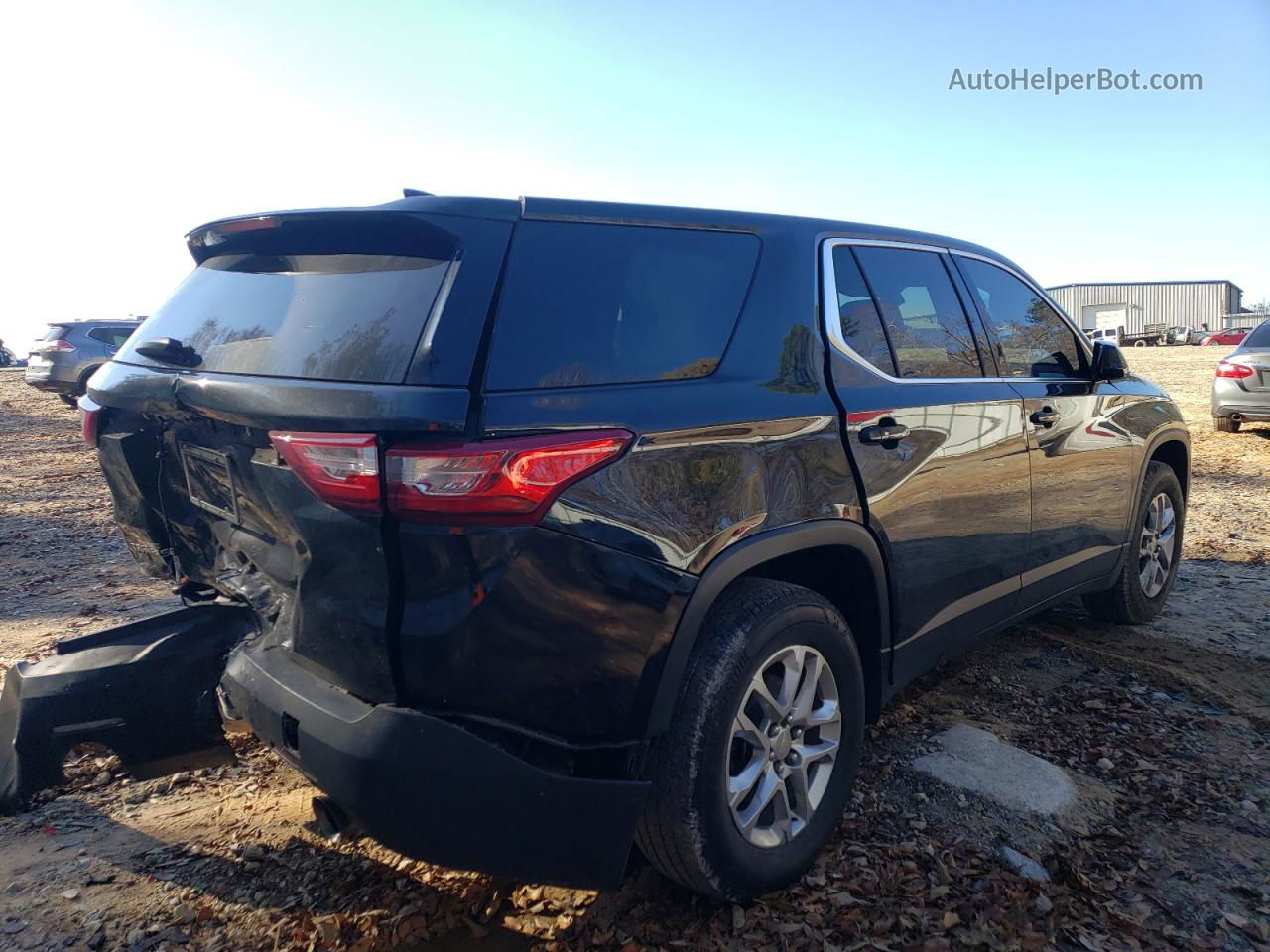 2020 Chevrolet Traverse Ls Black vin: 1GNERFKW9LJ231923